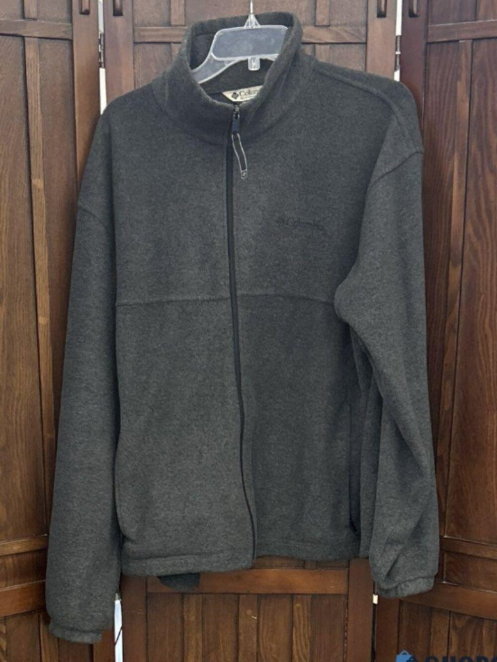 Columbia Full Zip Fleece Jacket Charcoal Gray | Men’s L
